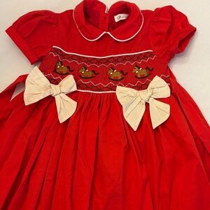 Worn Once! Smocked Christmas Dress